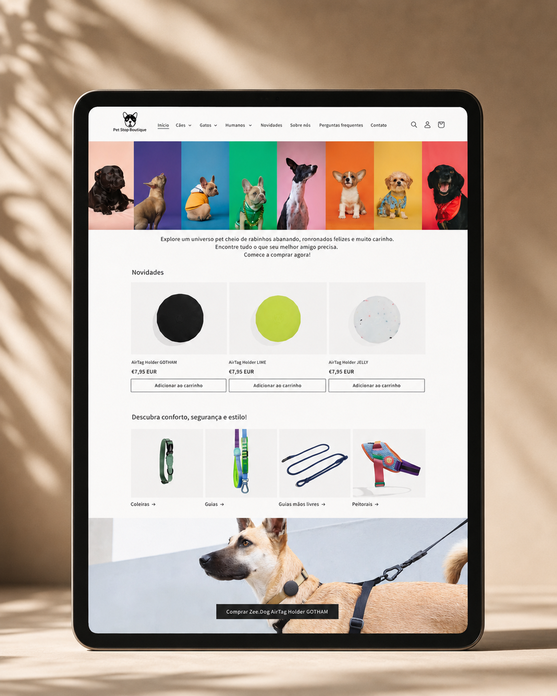 PetStop Boutique - e-commerce para produtos premium para pets